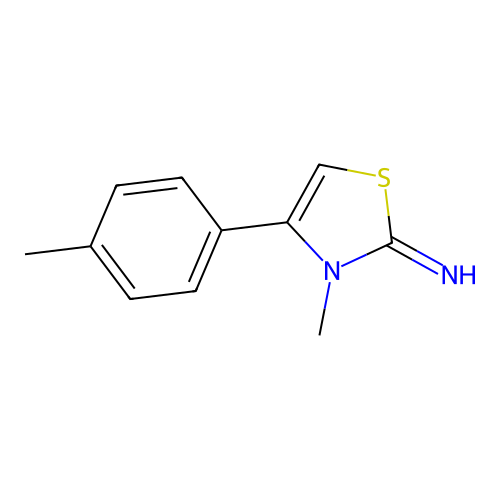 3-Methyl-4-(4-methylphenyl)-1,3-thiazol-2-imine structure