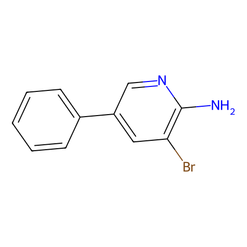2-Amino-3-bromo-5-phenylpyridine structure