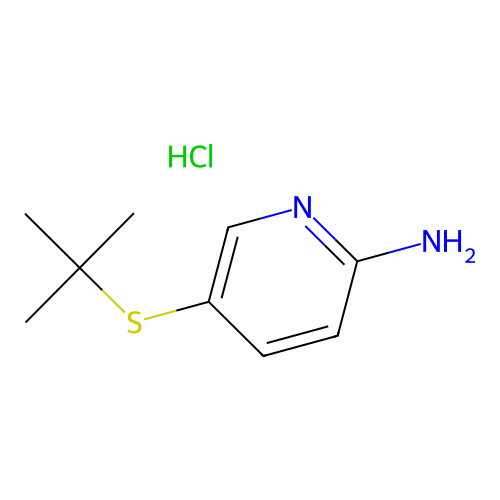 5-(Tert-butylthio)pyridin-2-amine hydrochloride structure