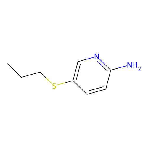 5-(Propylthio)-2-pyridinamine structure