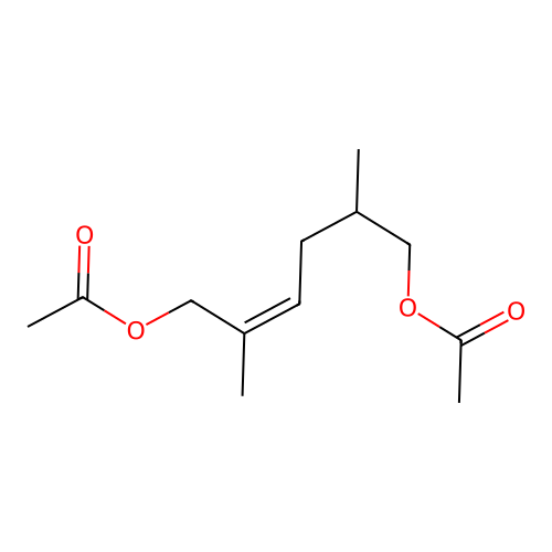 (6-Acetyloxy-2,5-dimethylhex-4-enyl) acetate structure