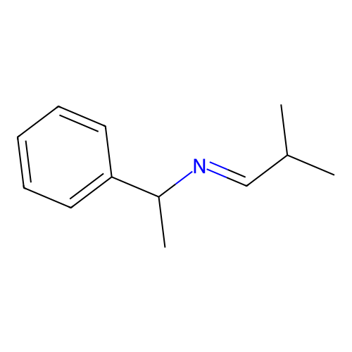 2-methyl-N-(1-phenylethyl)propan-1-imine structure