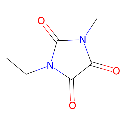 Imidazolidinetrione, ethylmethyl- structure