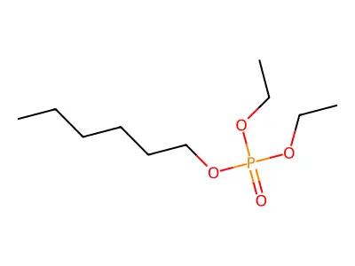 Diethyl hexyl phosphate structure