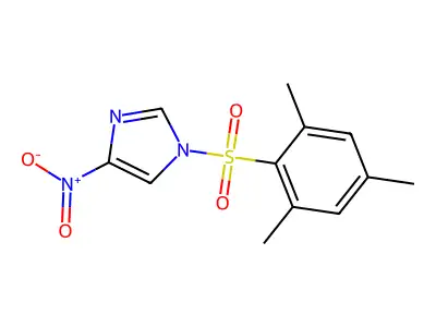 1-(Mesitylene-2-sulfonyl)-4-nitroimidazole structure
