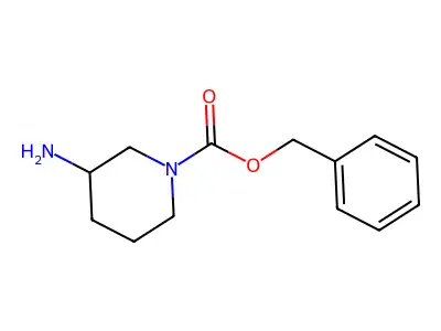 (S)-benzyl 3-aminopiperidine-1-carboxylate structure