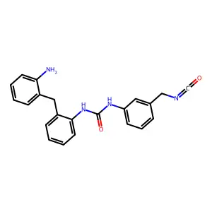 Urea, N-[[(aminophenyl)methyl]phenyl]-N'-(3-isocyanatomethylphenyl)- structure
