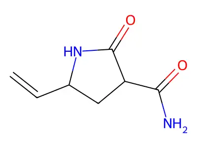 5-Ethenyl-2-oxopyrrolidine-3-carboxamide structure