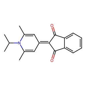 2-(2,6-Dimethyl-1-propan-2-ylpyridin-4-ylidene)indene-1,3-dione structure