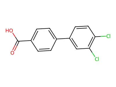 4-(3,4-Dichlorophenyl)benzoic acid structure