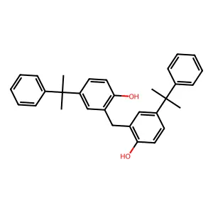 2,2'-Methylenebis[4-(1-methyl-1-phenylethyl)phenol] structure