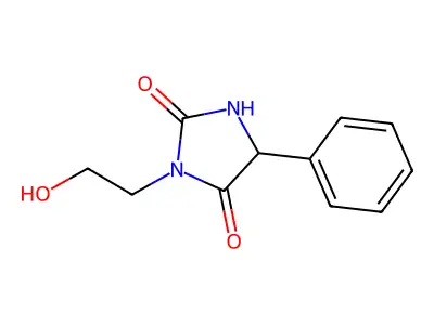 2-Hydroxy-3-(2-hydroxyethyl)-5-phenyl-3,5-dihydro-4H-imidazol-4-one structure