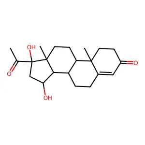 15,17-二羟基黄体酮 structure