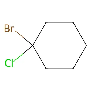 Cyclohexane, bromochloro- structure