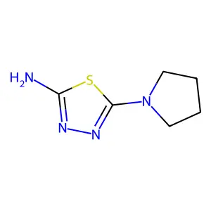5-Pyrrolidin-1-yl-1,3,4-thiadiazol-2-amine structure