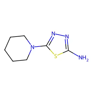 5-Piperidin-1-yl-1,3,4-thiadiazol-2-amine structure