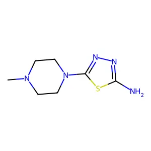 5-(4-Methylpiperazin-1-yl)-1,3,4-thiadiazol-2-amine structure