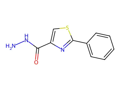 2-Phenyl-1,3-thiazole-4-carbohydrazide structure