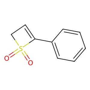4-phenyl-2H-thiete 1,1-dioxide structure