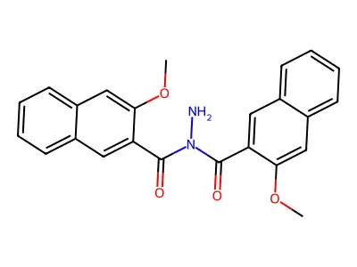 1,1-Bis(3-methoxy-2-naphthoyl)hydrazine structure