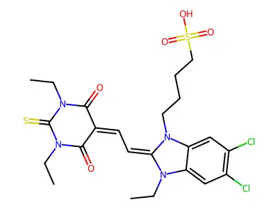 C23H28Cl2N4O5S2 structure