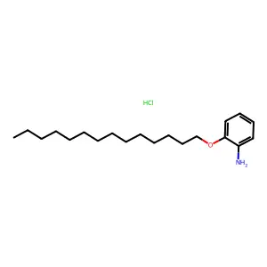 Benzenamine, 2-(tetradecyloxy)-, hydrochloride (1:1) structure