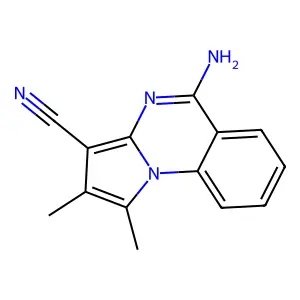 5-Amino-1,2-dimethylpyrrolo[1,2-a]quinazoline-3-carbonitrile structure