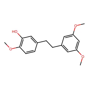 Phenol, 5-(2-(3,5-dimethoxyphenyl)ethyl)-2-methoxy- structure