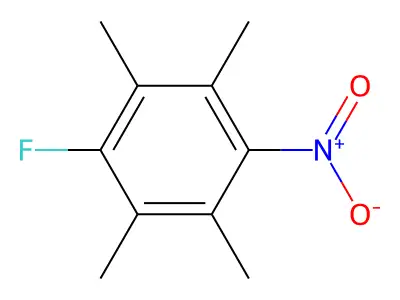 1-Fluoro-2,3,5,6-tetramethyl-4-nitrobenzene structure