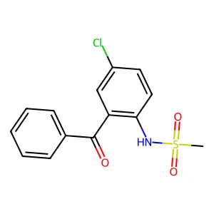 N-(2-Benzoyl-4-chlorophenyl)methanesulfonamide structure