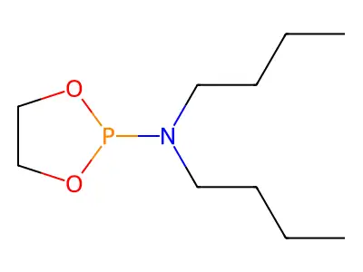 N,N-dibutyl-1,3,2-dioxaphospholan-2-amine structure