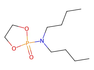 2-(Dibutylamino)-1,3,2lambda~5~-dioxaphospholan-2-one structure