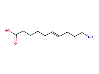 10-Aminodec-6-enoic acid structure