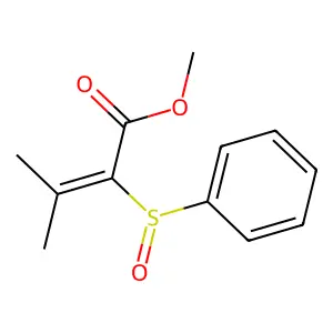 Methyl 2-(benzenesulfinyl)-3-methylbut-2-enoate structure