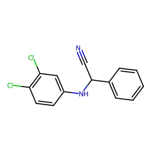 (3,4-Dichloroanilino)phenylacetonitrile structure
