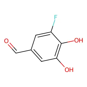 3-Fluoro-4,5-dihydroxybenzaldehyde structure
