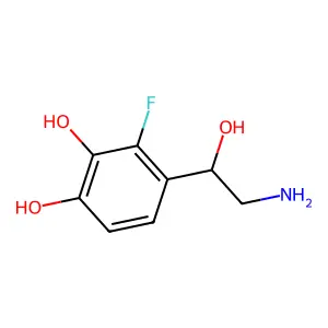 3-Fluoronorepinephrine structure