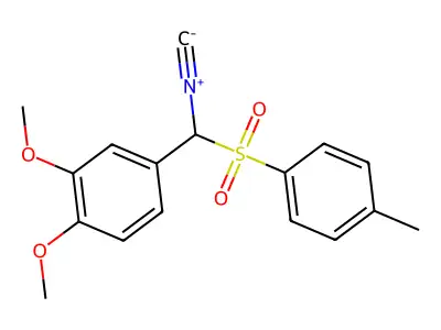 4-(Isocyano(tosyl)methyl)-1,2-dimethoxybenzene structure