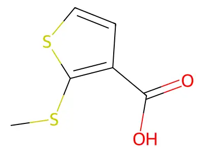2-(Methylthio)thiophene-3-carboxylic acid structure