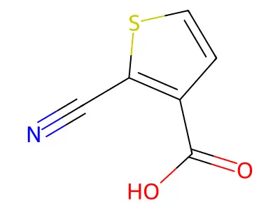 2-Cyanothiophene-3-carboxylic acid structure