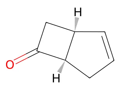 Bicyclo(3.2.0)hept-2-en-6-one structure