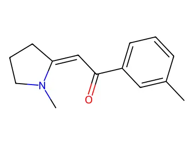 1-(3-Methylphenyl)-2-(1-methyl-2-pyrrolidinyliden)ethanone structure