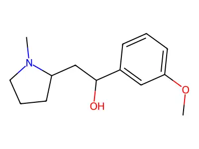 1-(3-Methoxyphenyl)-2-(1-methylpyrrolidin-2-yl)ethan-1-ol structure