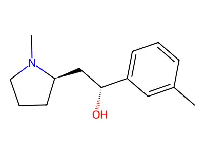 1-(3-Methylphenyl)-2-(1-methylpyrrolidin-2-yl)ethan-1-ol structure