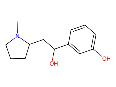 2-Pyrrolidineethanol, alpha-(3-hydroxyphenyl)-1-methyl- structure