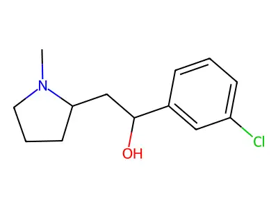 1-(3-Chlorophenyl)-2-(1-methylpyrrolidin-2-yl)ethan-1-ol structure