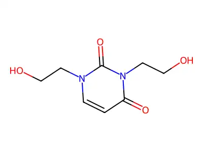 1,3-Bis(2-hydroxyethyl)uracil structure