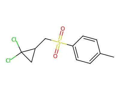 1-{[(2,2-Dichlorocyclopropyl)methyl]sulfonyl}-4-methylbenzene structure