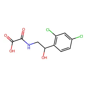((2-(2,4-Dichlorophenyl)-2-hydroxyethyl)amino)oxoacetic acid structure