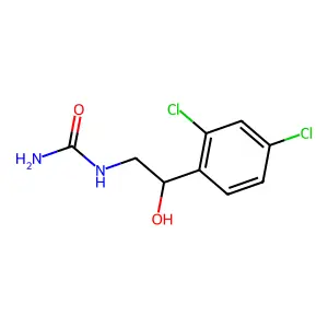 Urea, (2-(2,4-dichlorophenyl)-2-hydroxyethyl)- structure
